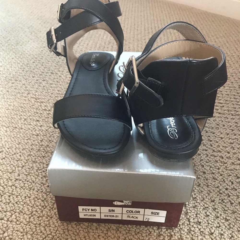 Black sandals